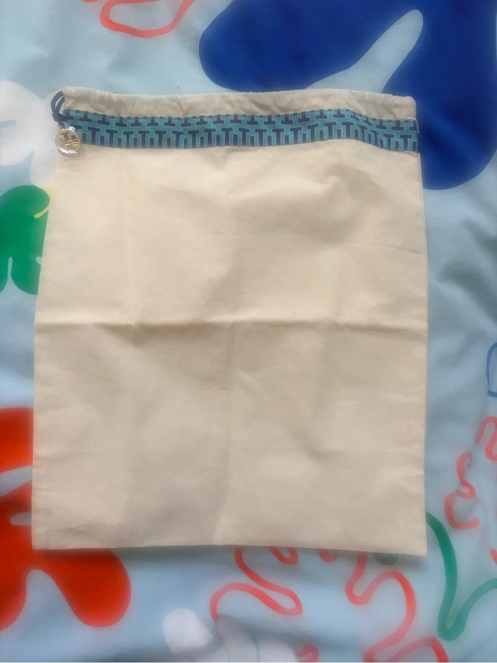 Tory Burch Cream Drawstring Dust Bag GUC